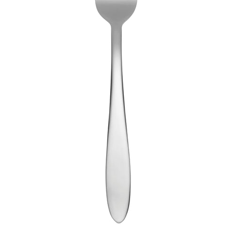 Oneida Mooncrest pierced serving spoon for sauces and gravies.