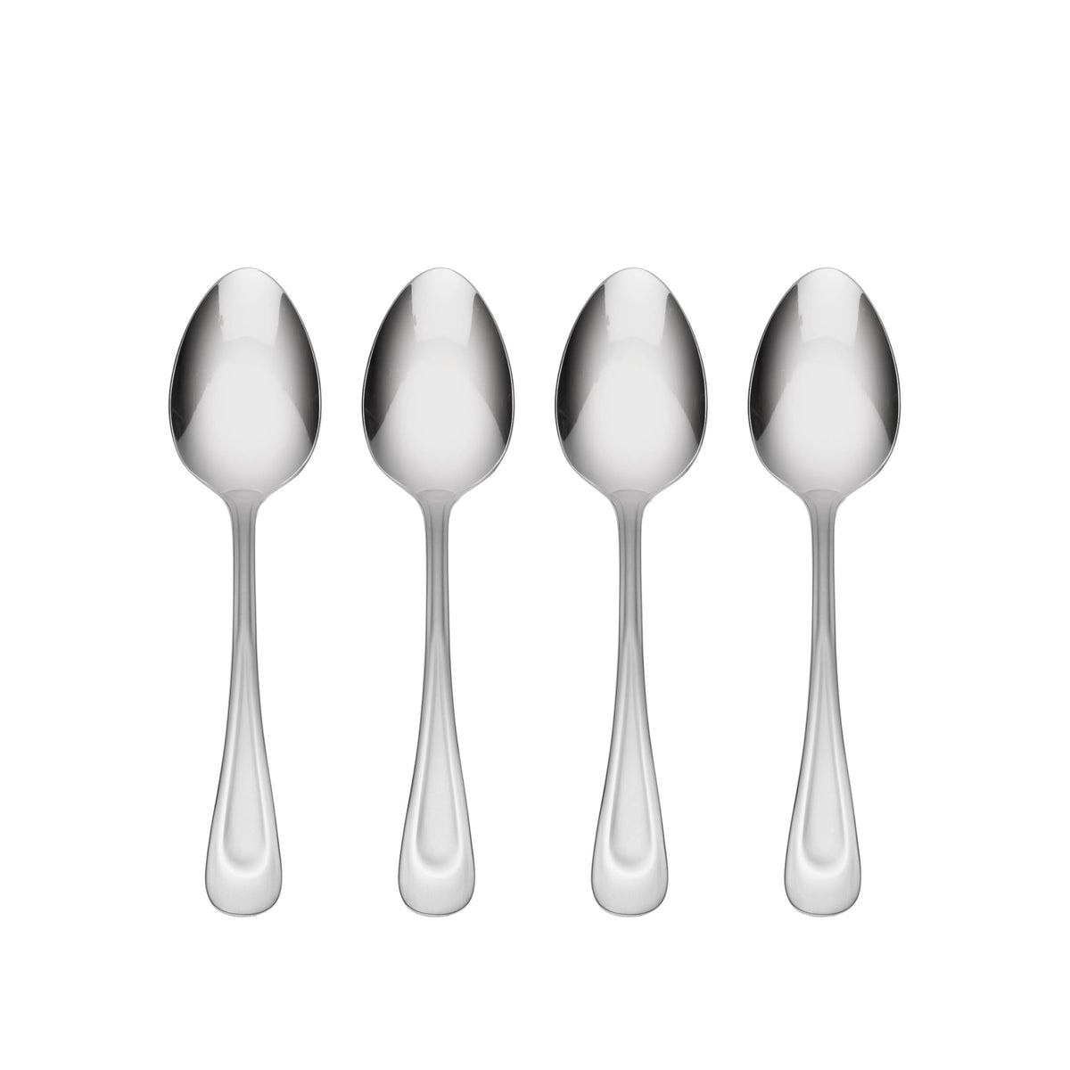 Oneida Satin Sand Dune dinner spoon set 4pc with durable 18/0 stainless steel for everyday dining.