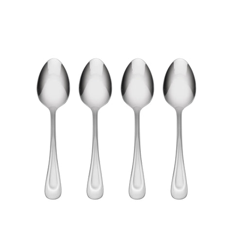 Oneida Satin Sand Dune dinner spoon set 4pc with durable 18/0 stainless steel for everyday dining.