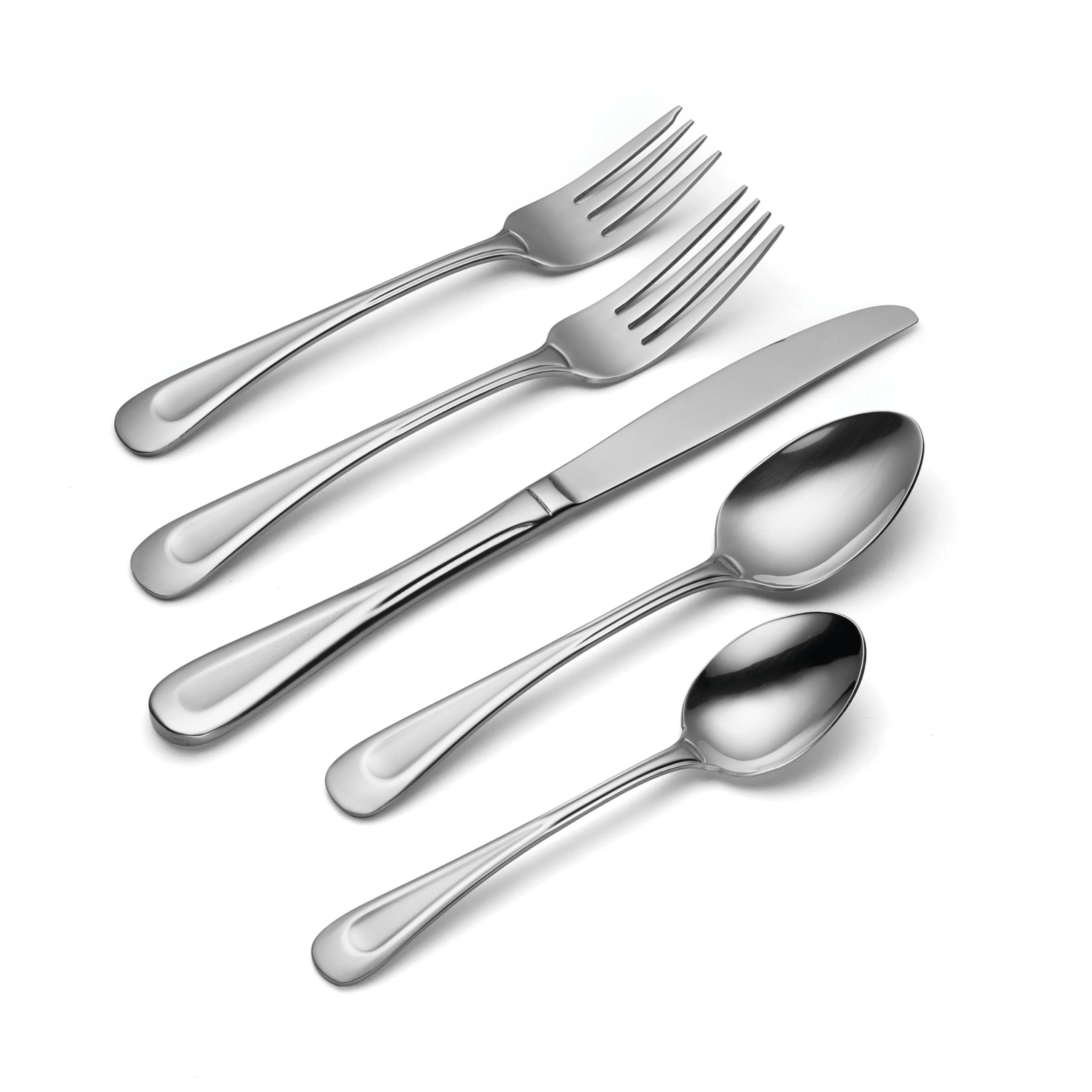 Oneida Satin Sand Dune dinner fork with smooth curved design for comfortable handling