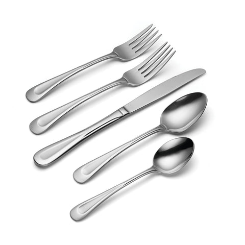Oneida Satin Sand Dune dinner fork with smooth curved design for comfortable handling