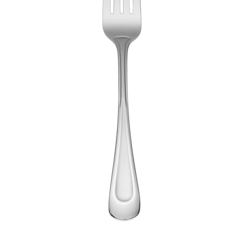 Oneida Satin Sand Dune dinner spoon beside salad fork for versatile table setting