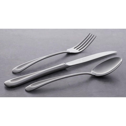 Oneida Satin Sand Dune mirror-finish flatware with dishwasher-safe convenience for busy homes.