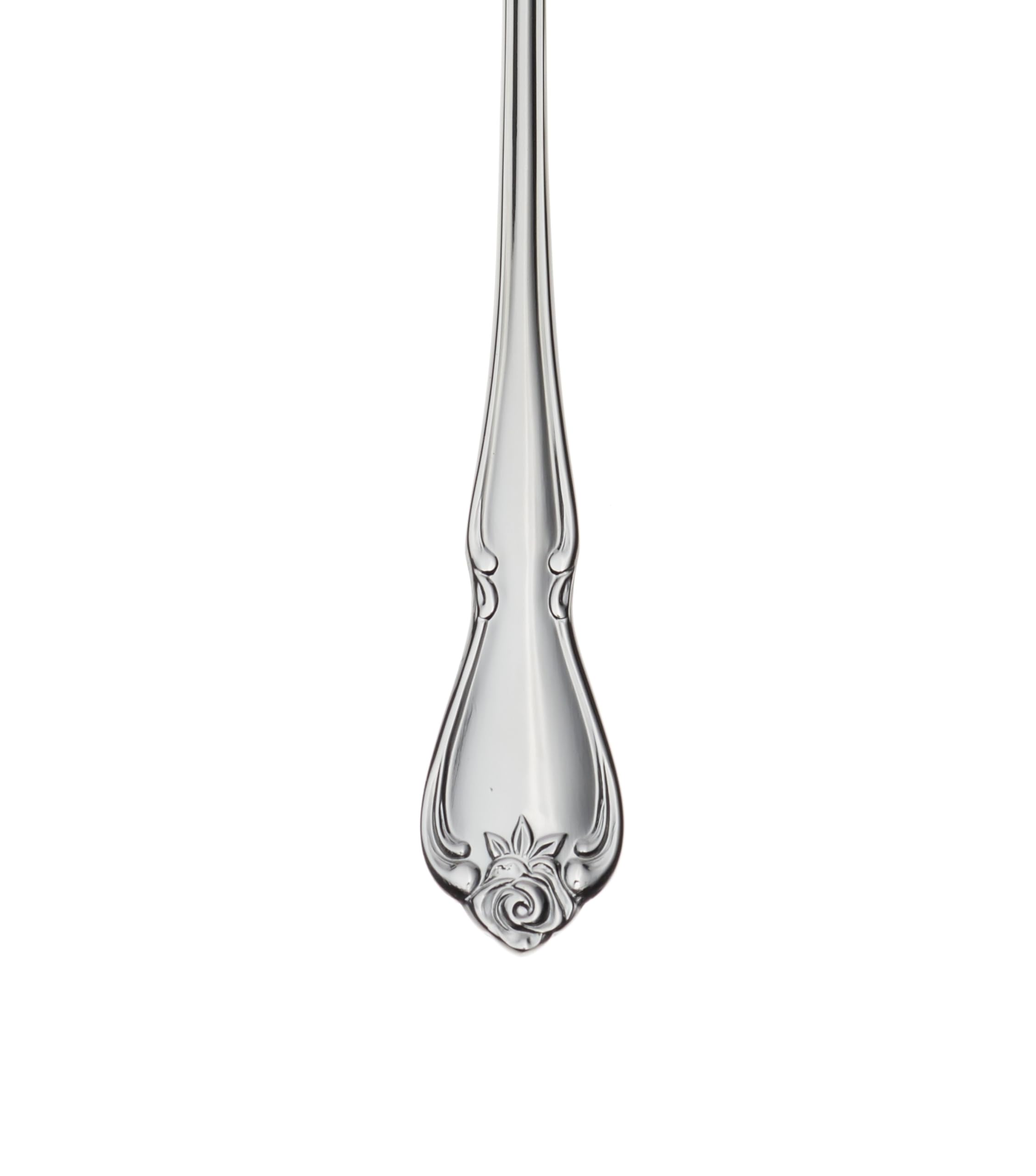 Oneida True Rose dishwasher-safe spoons maintain shine after washing.