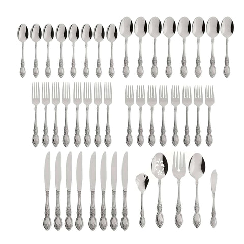 Oneida Wordsworth dinner spoon shine emphasizing gleaming impact on everyday dining.