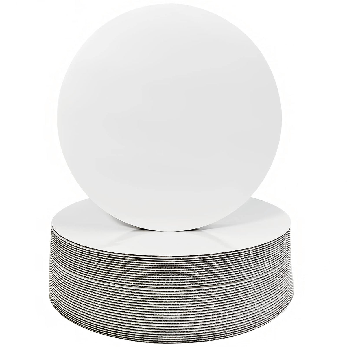 ONEMORE 12-inch white cake board in flat lay, ideal base for showcase baking