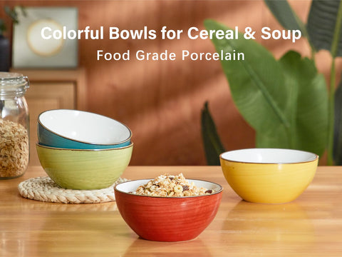 ONEMORE colorful bowls with four color options brighten table settings
