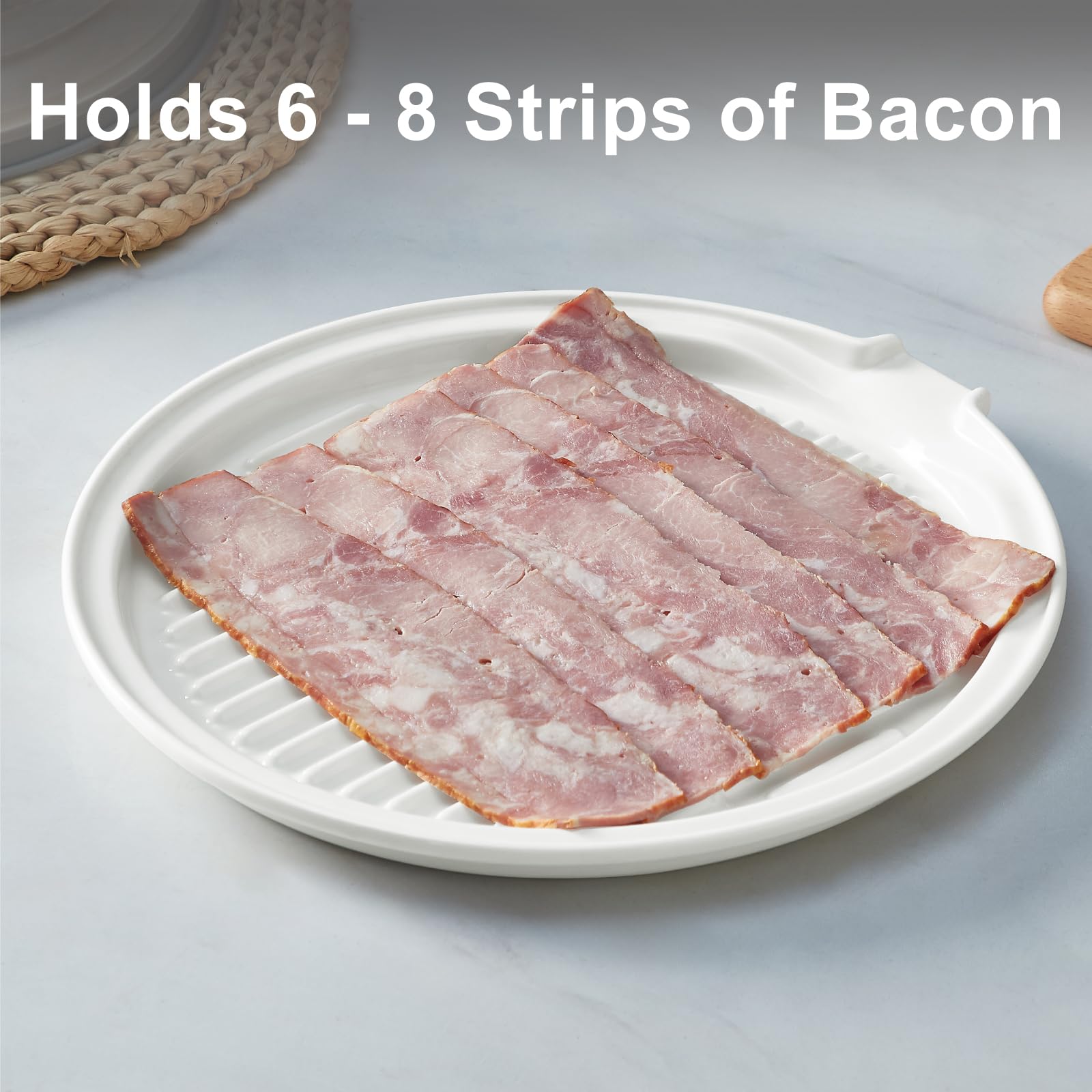 ONEMORE ceramic bacon cooker delivering even heating and flavor
