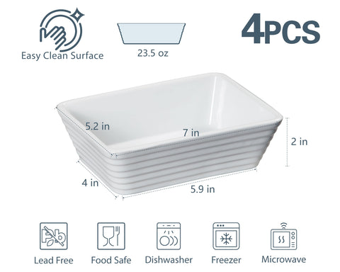 ONEMORE individual lasagna dish keeps portions neat for quick reheats.