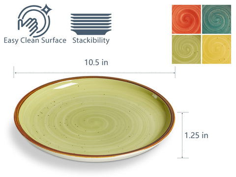 ONEMORE red inset plate adds vibrant dessert presentation
