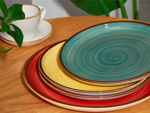 ONEMORE rustic edge plate showcasing versatile dining use