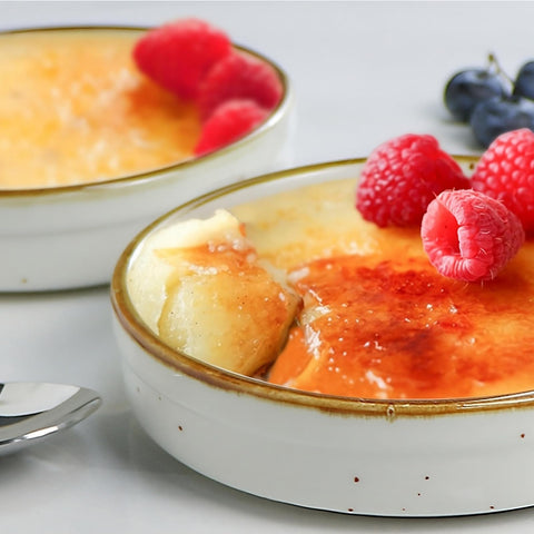 ONEMORE 4 oz ramekins, soufflé dish, for rise-and-serve individual portions.