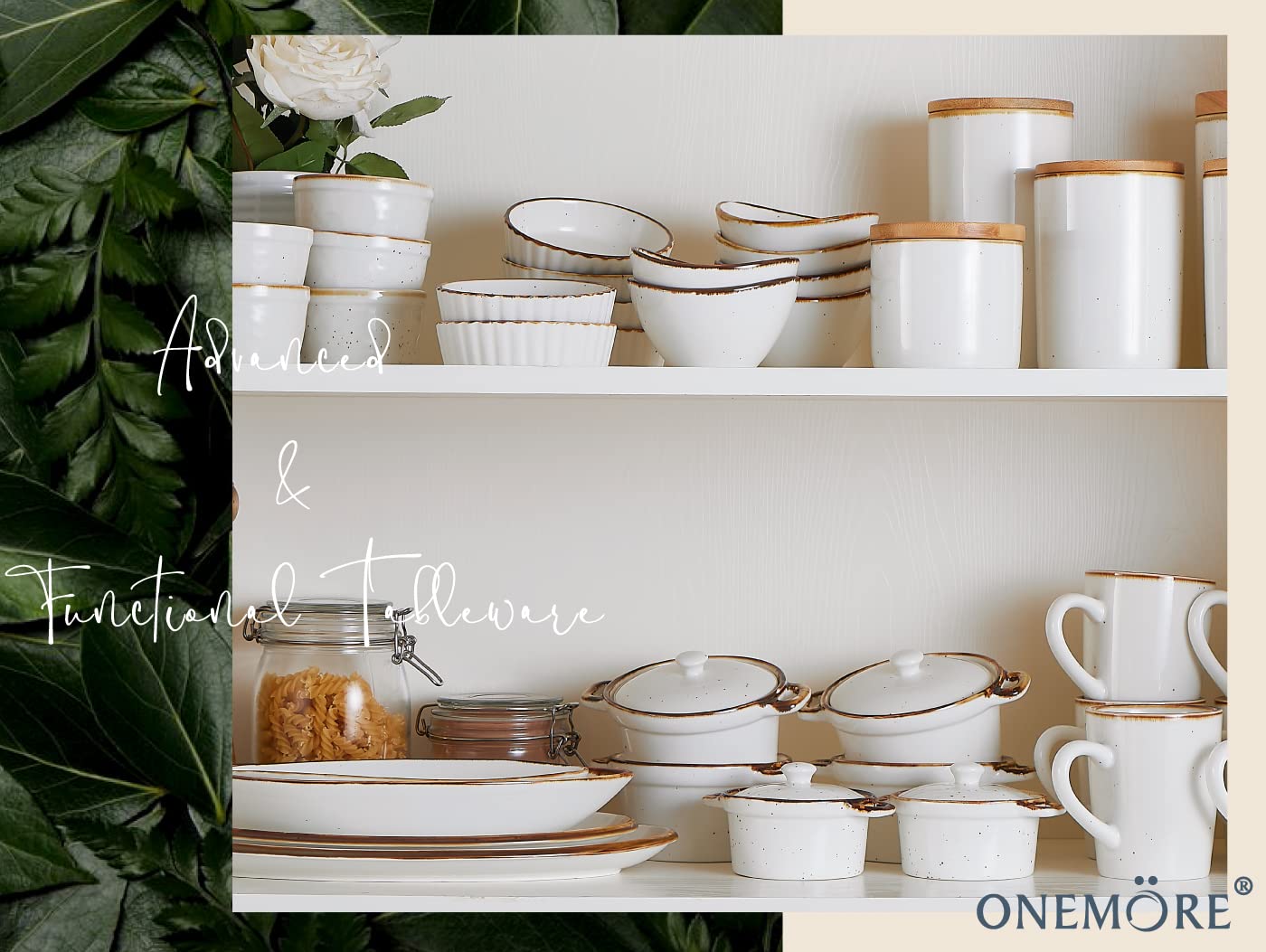 ONEMORE lead-free ramekins with non-reactive surface for safe food contact