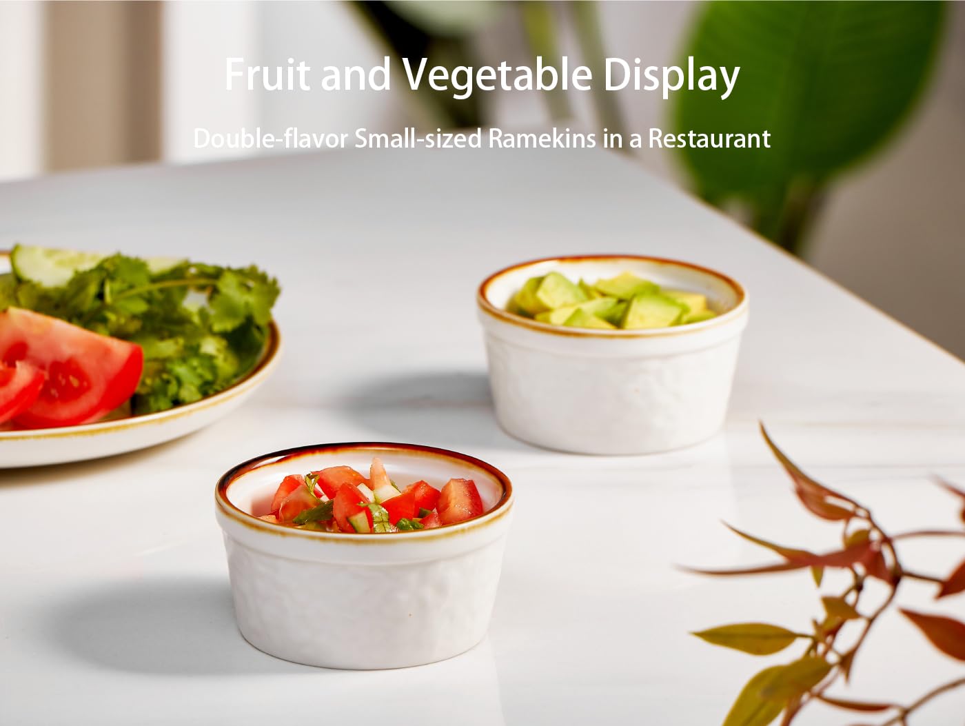 ONEMORE speckled ceramic ramekin suitable for individual servings