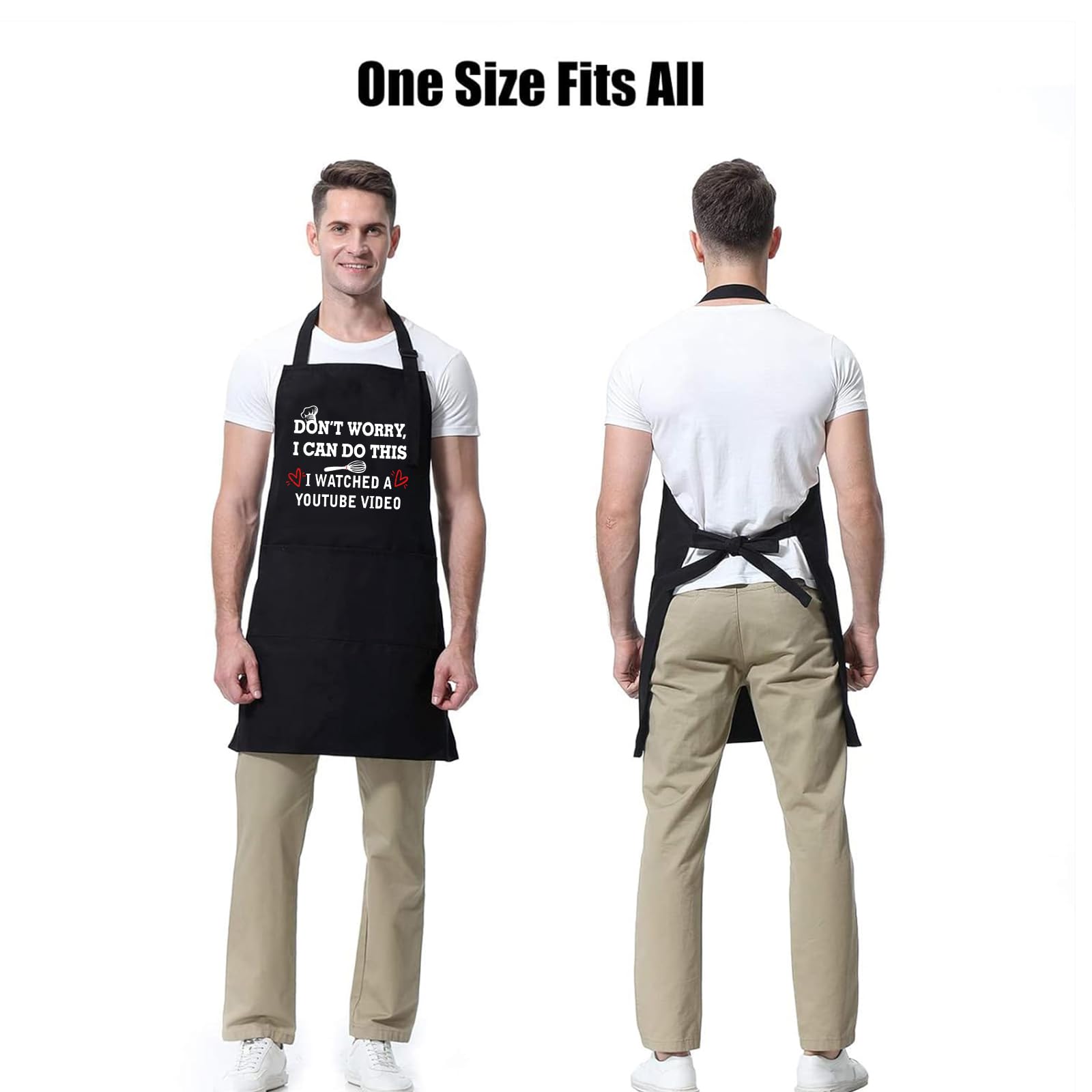 ONFAON Funny Apron with adjustable neck strap for comfortable wear