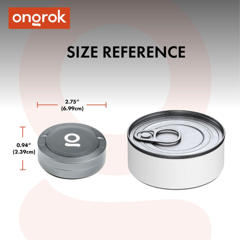 ZPuck holds two cans for organized storage of pouches.
