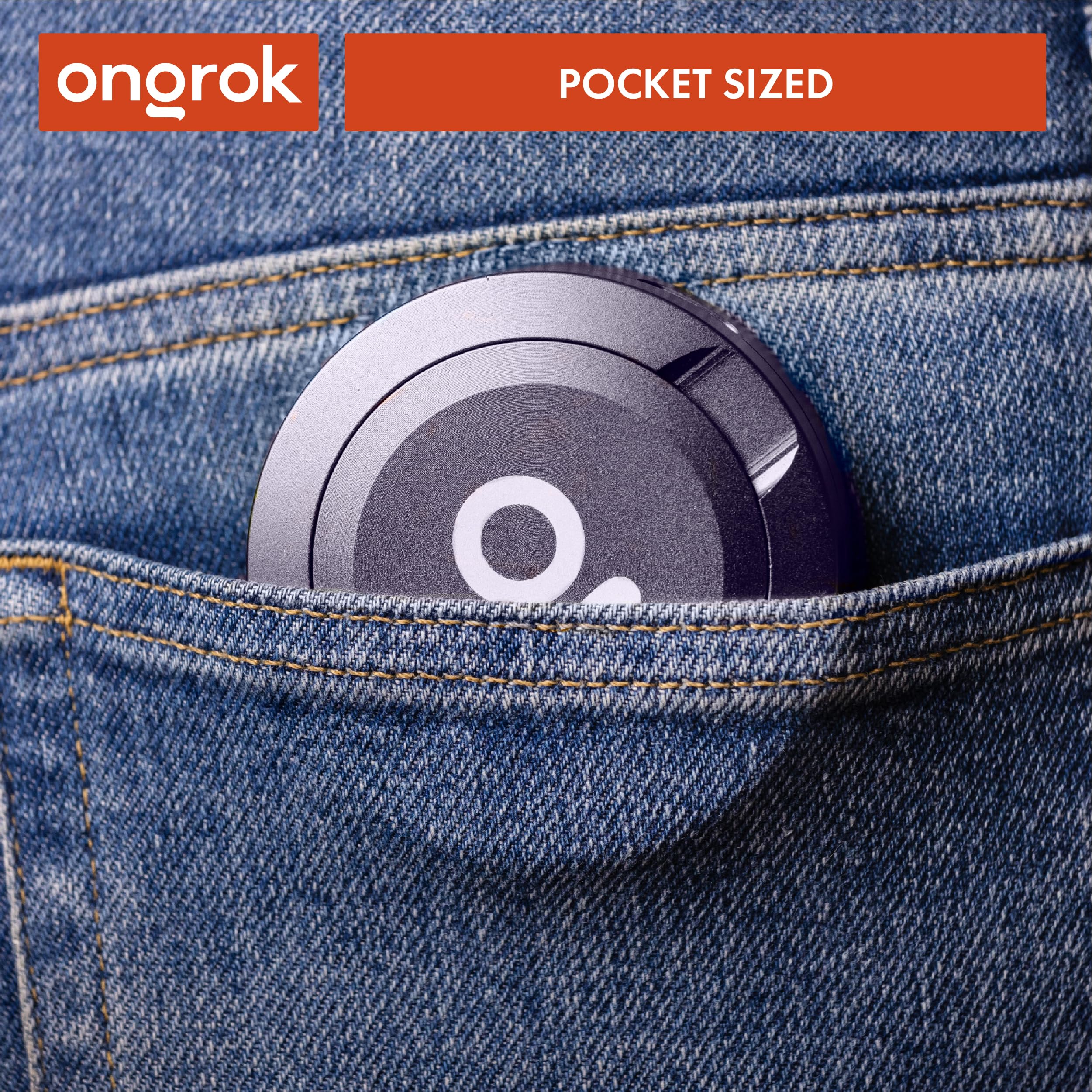 ONGROK ZPuck features a sleek gunmetal finish for modern storage.