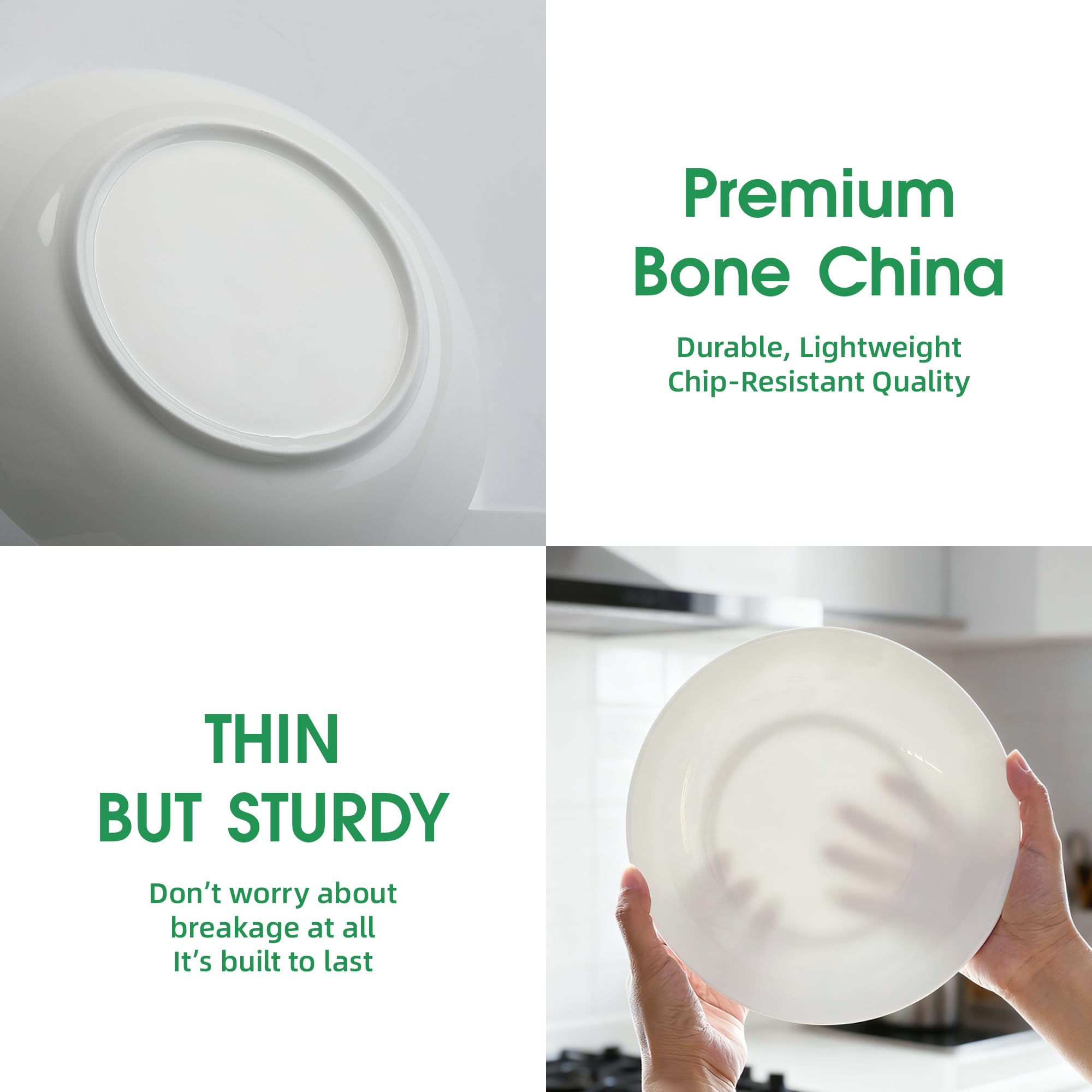 OniAnt pasta bowls set of 4, lightweight and durable