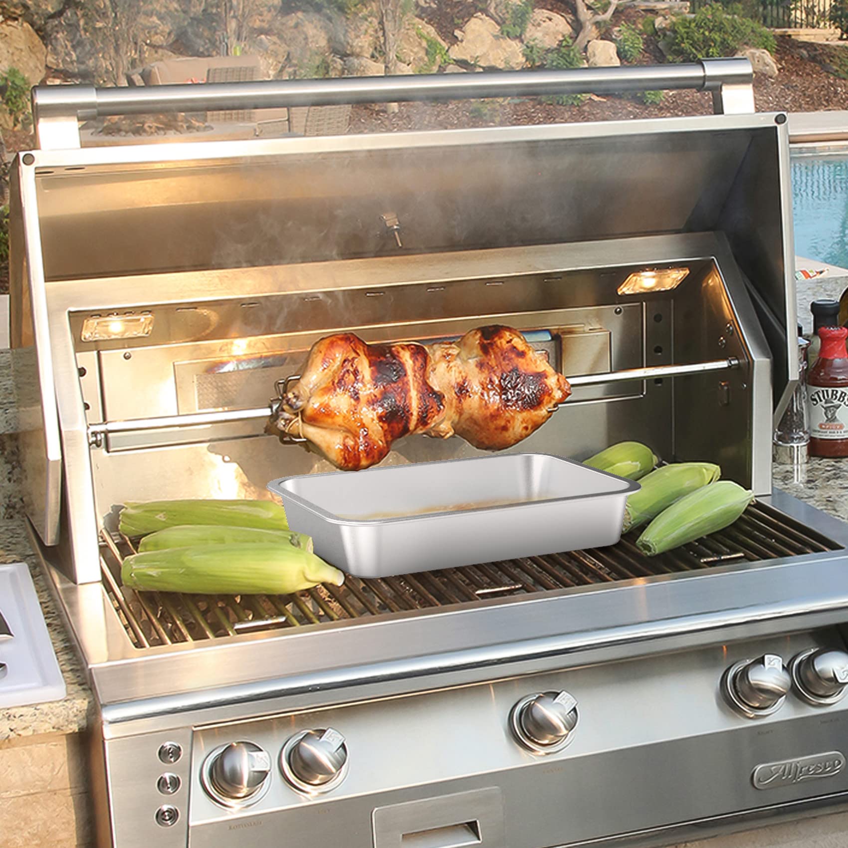 Onlyfire non-stick surface aids easy food release and quick cleanup