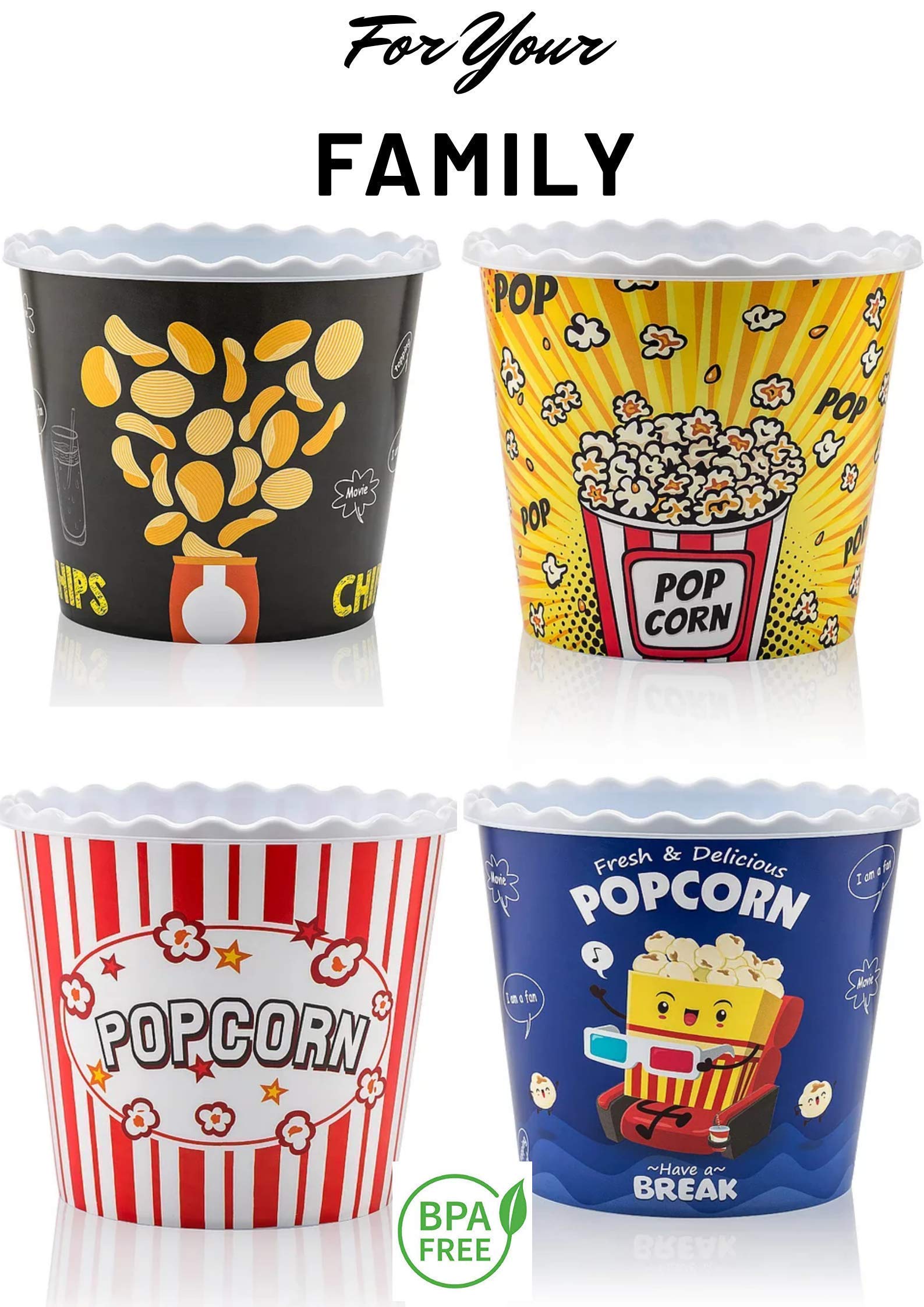 ONONEXPRESS BPA-free popcorn box safe for snacks.