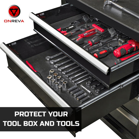 ONREVA liner shows heavy-duty foam texture for durable tool protection.