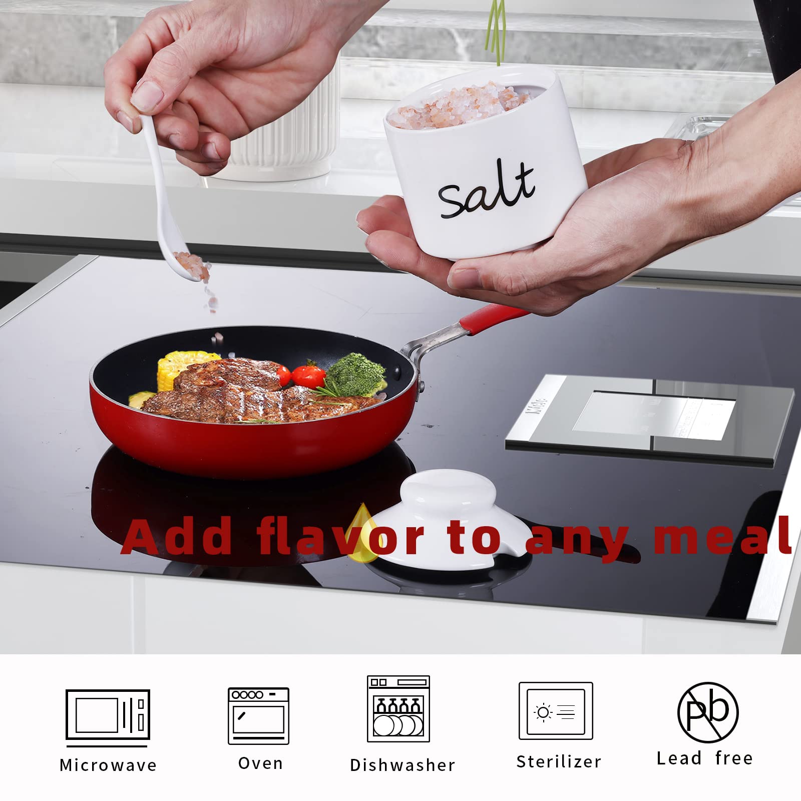 Sleek ONTUBE Farmhouse bowls on a kitchen counter for everyday use.