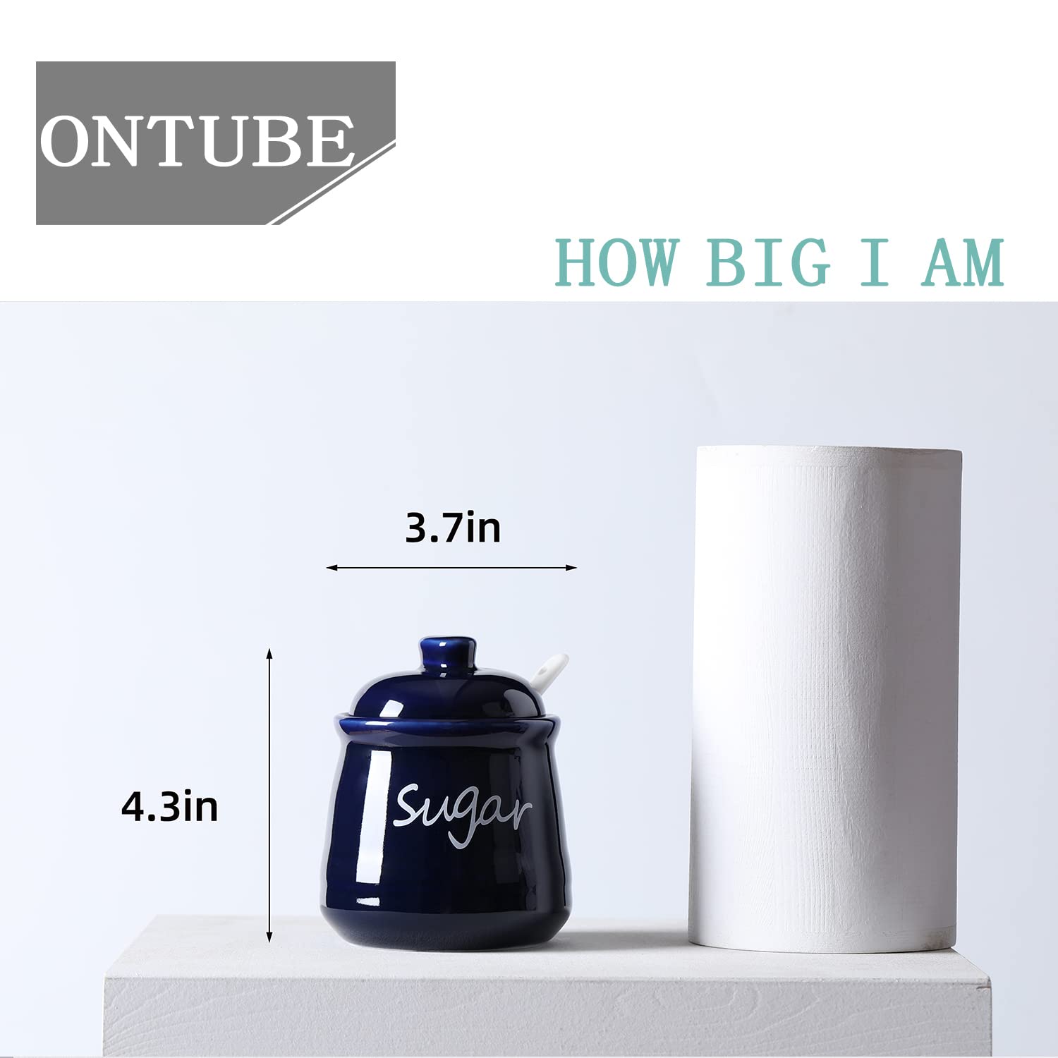 ONTUBE multiuse sugar bowl for spices or pepper, practical kitchen storage