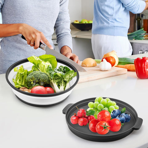 ONXE versatile dish guard doubles as produce cover or fruit plate.