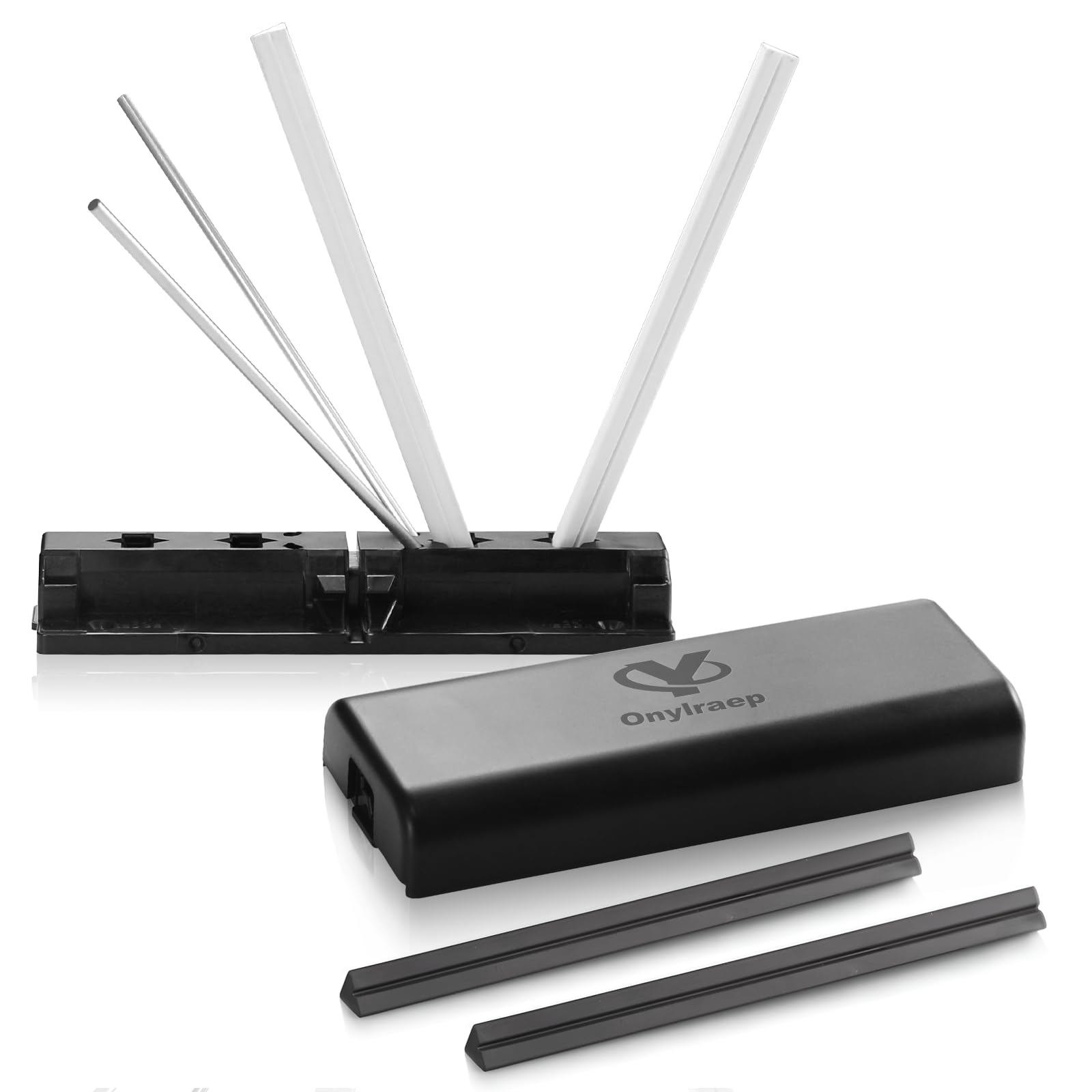 Onylraep Tri-angle Sharpener base, sturdy and compact for easy storage.