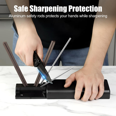 Onylraep Tri-angle Sharpener lid used for secure storage.