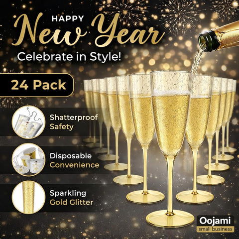 Oojami 6oz capacity champagne glasses perfect for toasts and small pours
