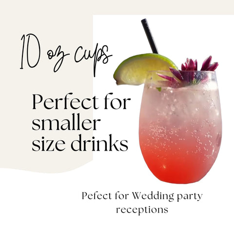 Oojami BPA-free plastic glasses are lightweight and durable for any occasion.