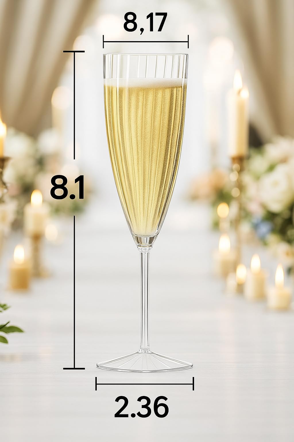 Oojami disposable champagne glasses enable quick cleanup after celebrations