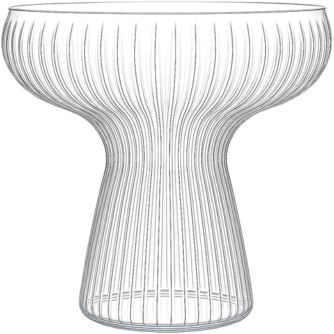 Oojami Lunara clear margarita glass 11oz for stylish cocktails.