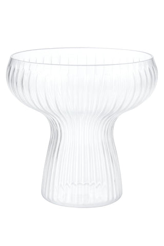 Oojami Lunara clear plastic glasses suitable for cold drinks and cocktails.