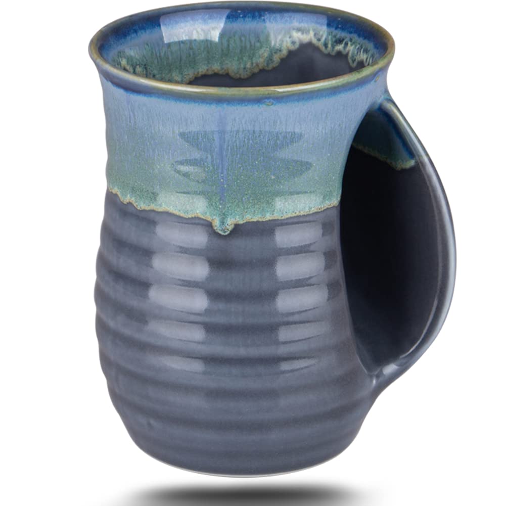 oojdzoo hand warmer mug with pocket keeps hands warm while sipping coffee