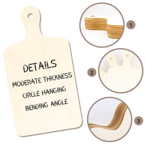 Oomcu blank surface ideal for pyrography and personalized designs.