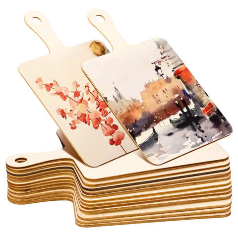 Oomcu mini cutting board with handle for easy DIY serving trays.