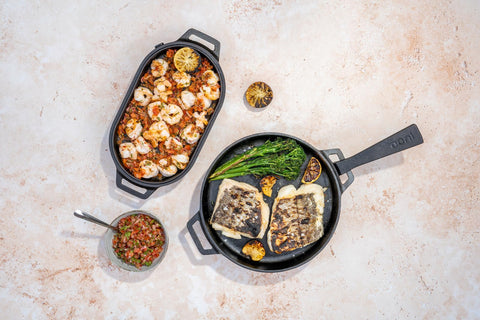 Ooni cast iron skillet care and cleaning tips for longevity.
