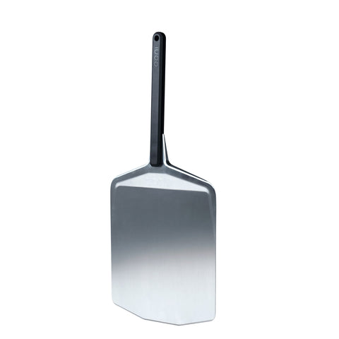 Ooni long-handle rectangle peel for safe pizza transfers over heat.