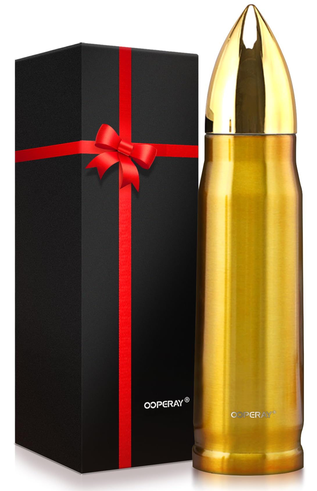 OOPERAY Bullet Tumbler 17oz keeps coffee hot on the go.