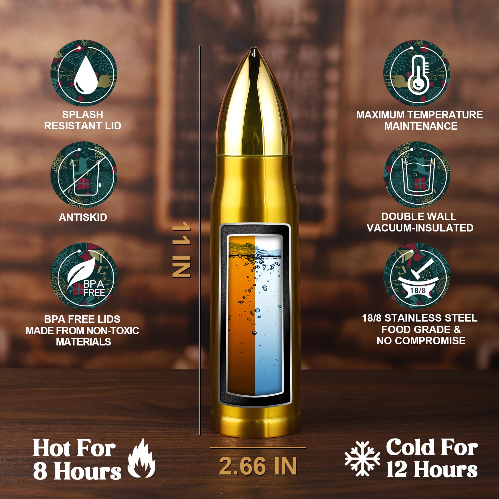 OOPERAY Bullet tumbler for holidays and gifting.