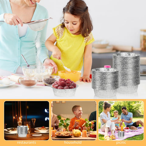 Oopsu oven-safe aluminum round pans for reliable baking
