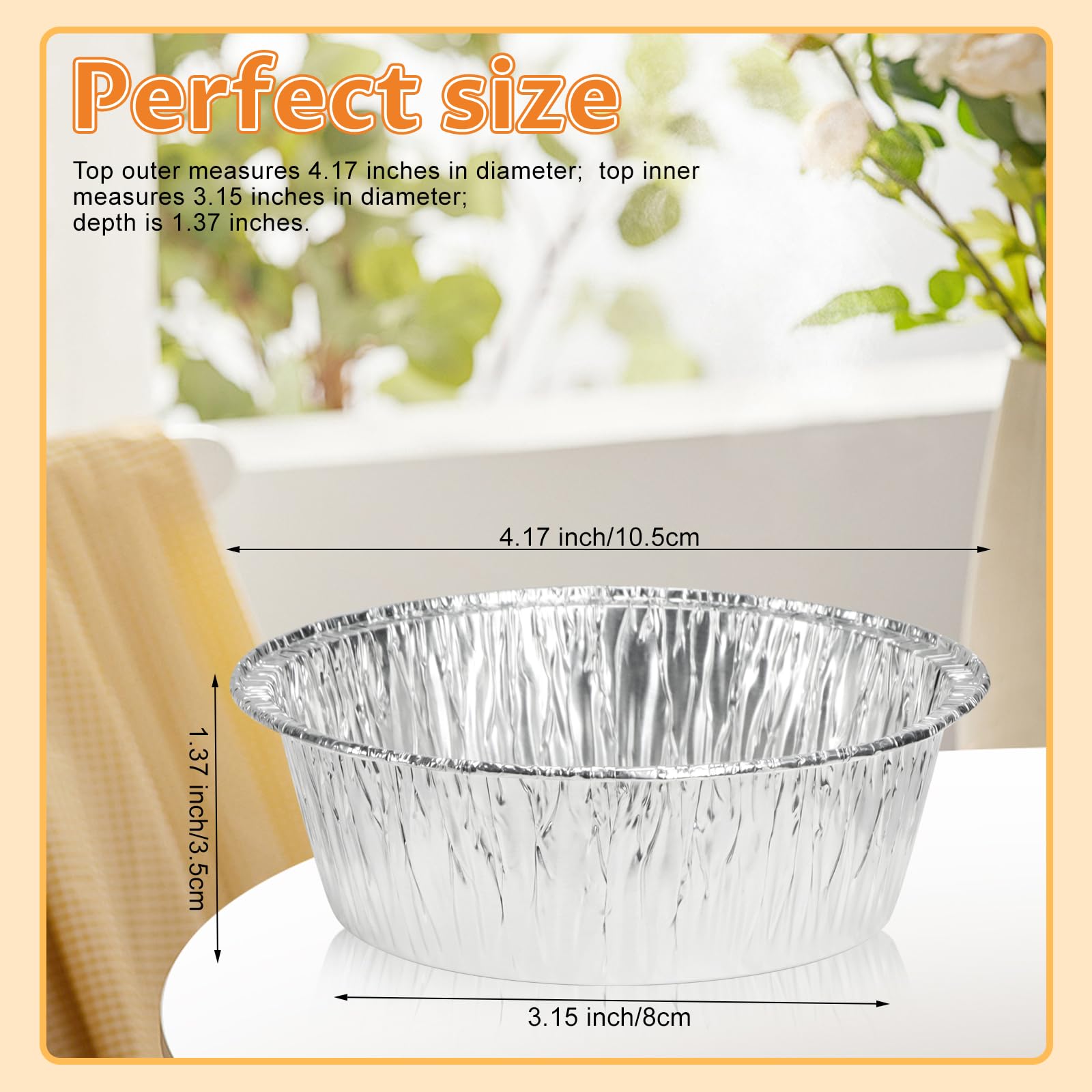 Oopsu round tart pans in disposable foil trays for desserts