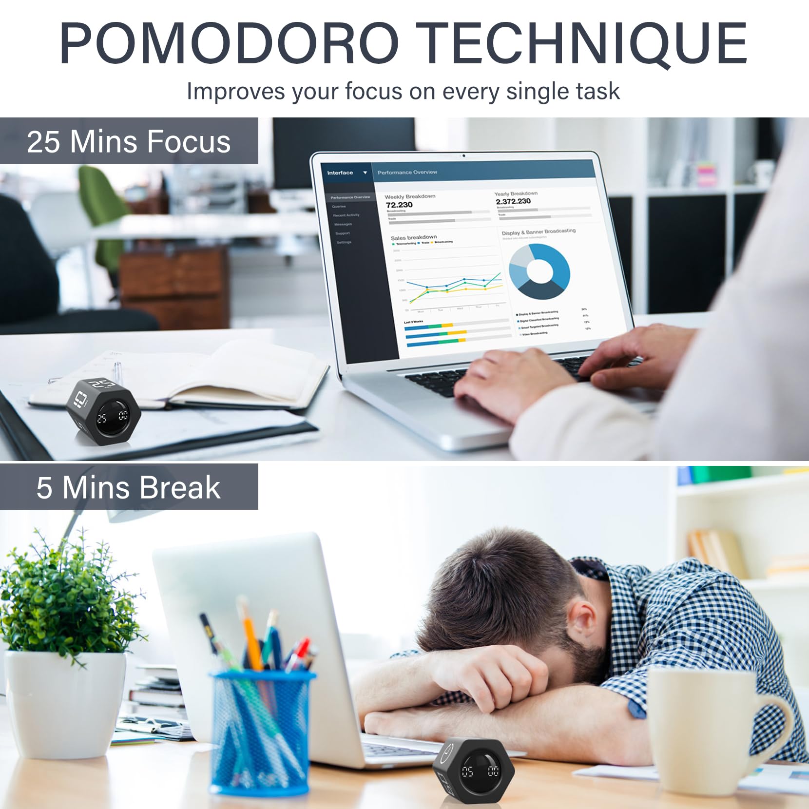 OORAII pomodoro preset times support steady routines.