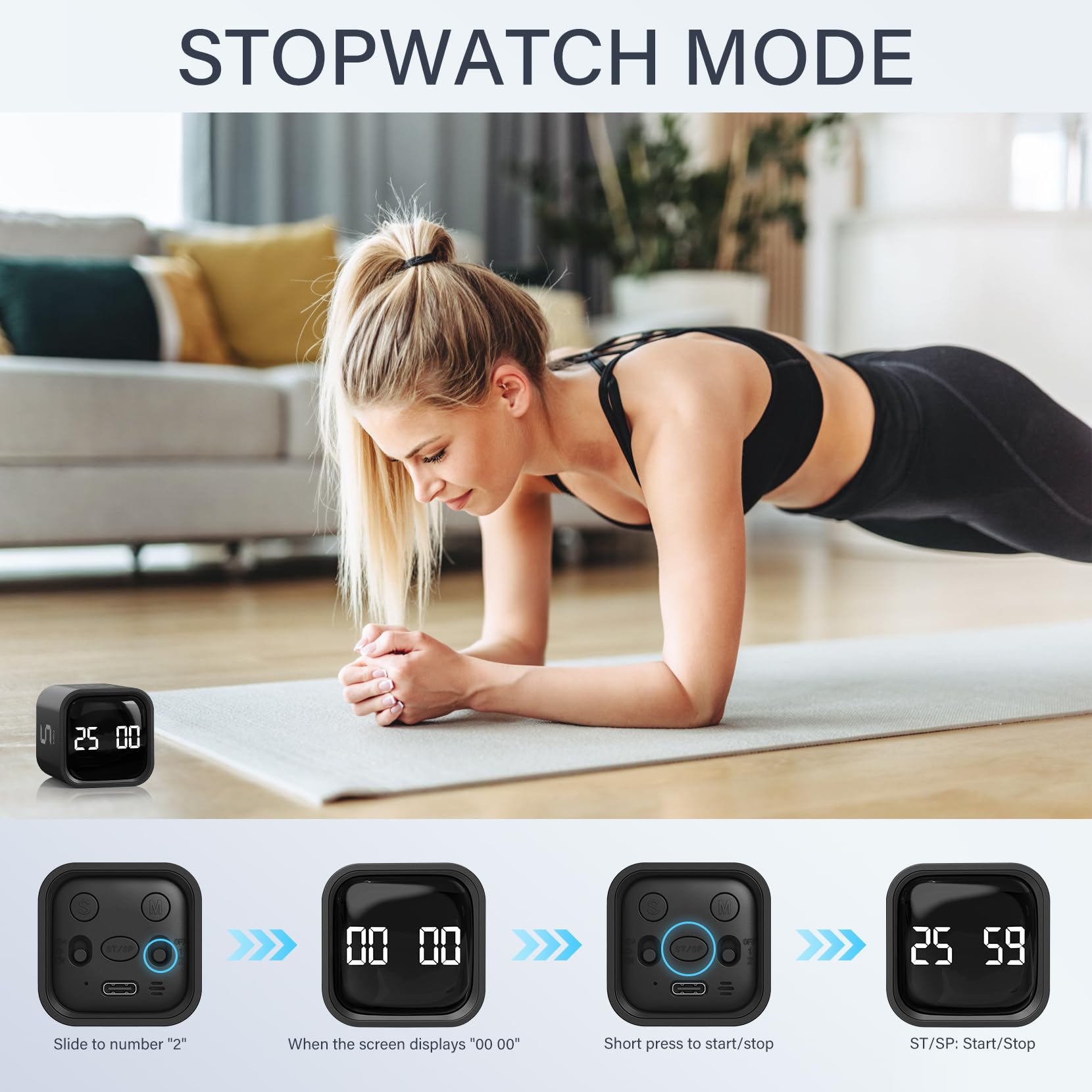 OORAII custom-modes timer allows flexible timing setup