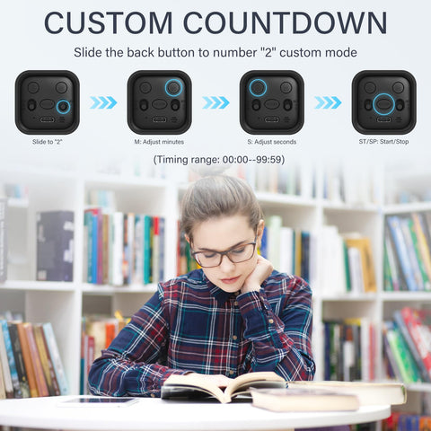 OORAII gravity timer set to 50 minutes with flip action