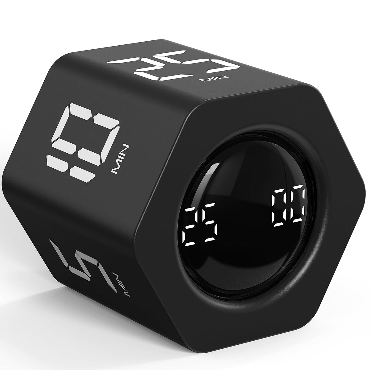 OORAII rotating timer top view for focused work and stylish desk presence.