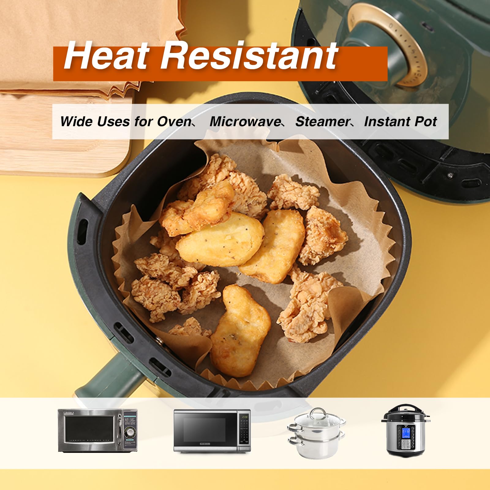 OOTDAY non-stick liners support even cooking while protecting cookware.