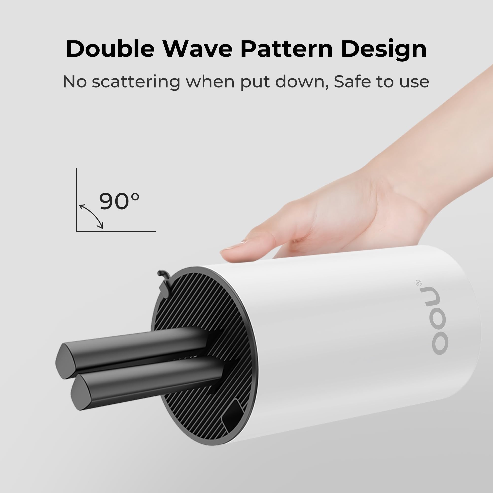 OOU knife block round easy-clean design for daily use